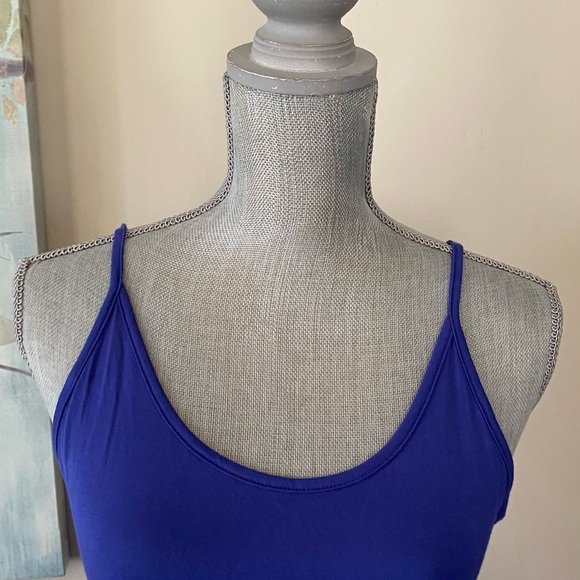 JOUICA 💙BLUE💙 FIT AND FLARE WITH POCKETS SLEEVELESS DRESS SIZE MEDIUM🌟NWT🌟 - Picture 3 of 13
